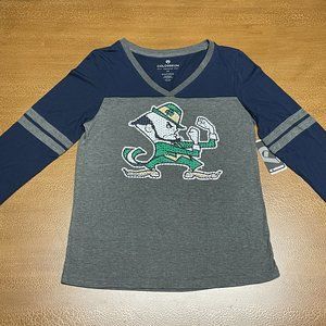Notre Dame Long Sleeve Shirt - Size Medium NWT